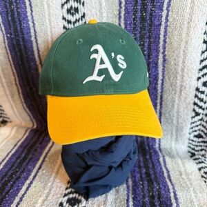 Oakland Athletics A's Baseball Cap Hat Green 49forty Medium Curved Bill MLB